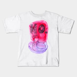 No Watercolor Duck Kids T-Shirt